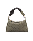 Lola in Forest Green Ostrich