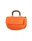 Picco in Tangerine Crocodile