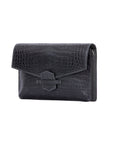 Ivy in Anthracite Crocodile