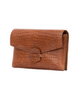 Ivy in Cognac Crocodile