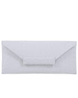 Nile Clutch in White Ostrich