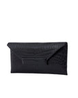 Nile Clutch In Black Crocodile
