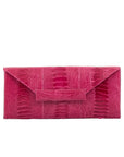 Nile Clutch in Hot Pink Ostrich Leg