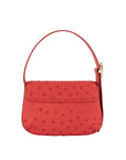 Delphine in Scarlet Red Ostrich
