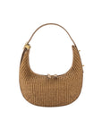 Lolita in Caramel Raffia & Desert Ostrich