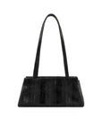 Philippa in Black Ostrich Leg