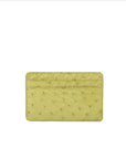 Yellow textured cardholder on a white background
