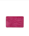 Pink textured cardholder on a white background