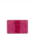 Pink textured cardholder on a white background