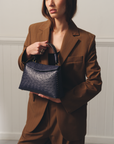 Whipstitch Esme in Midnight Ostrich