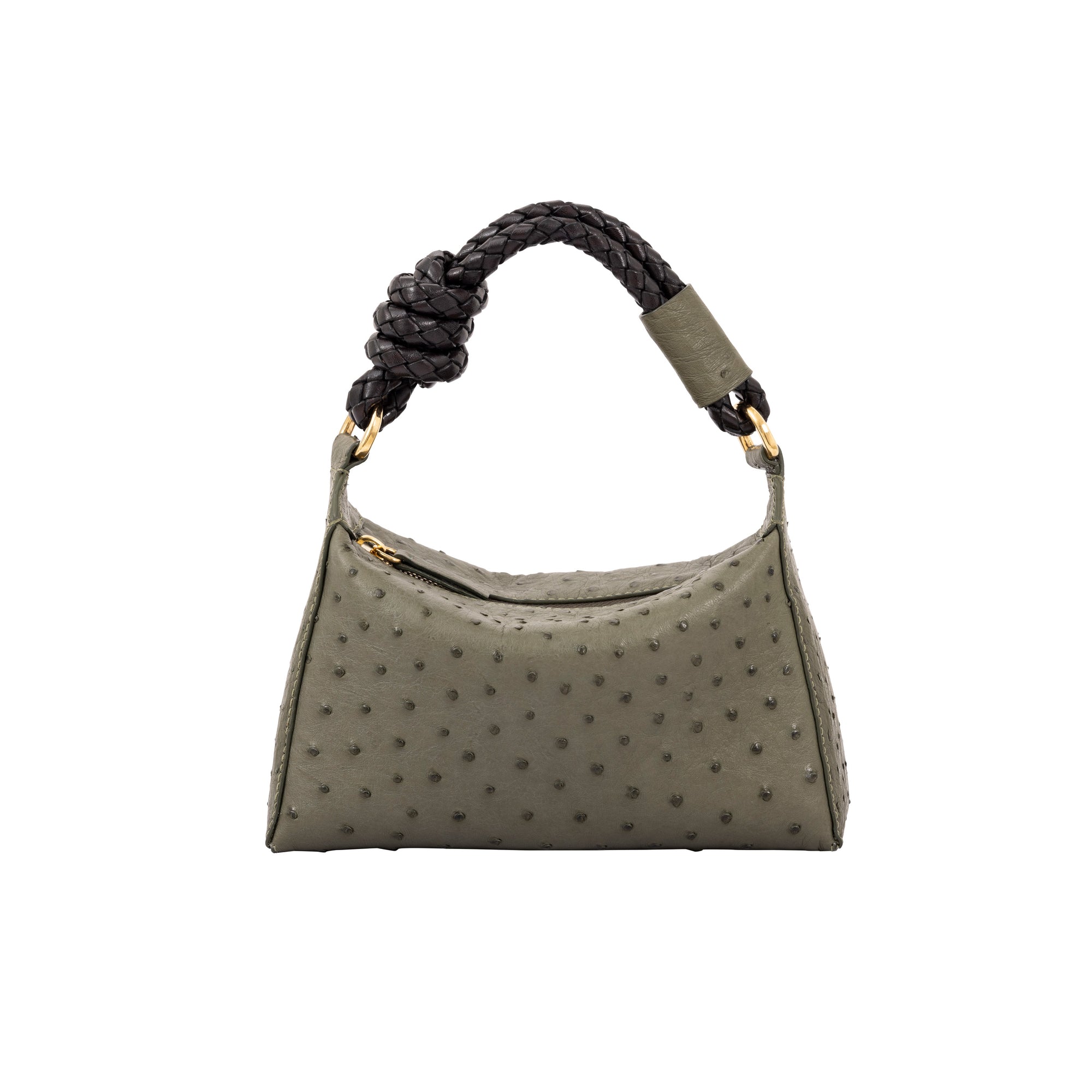 Lola in Forest Green Ostrich
