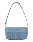 Deya in Blue Jean Raffia & Astrale Ostrich
