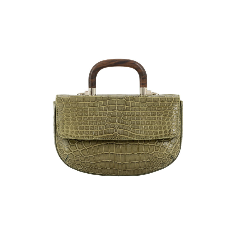 Picco in Forest Green Crocodile