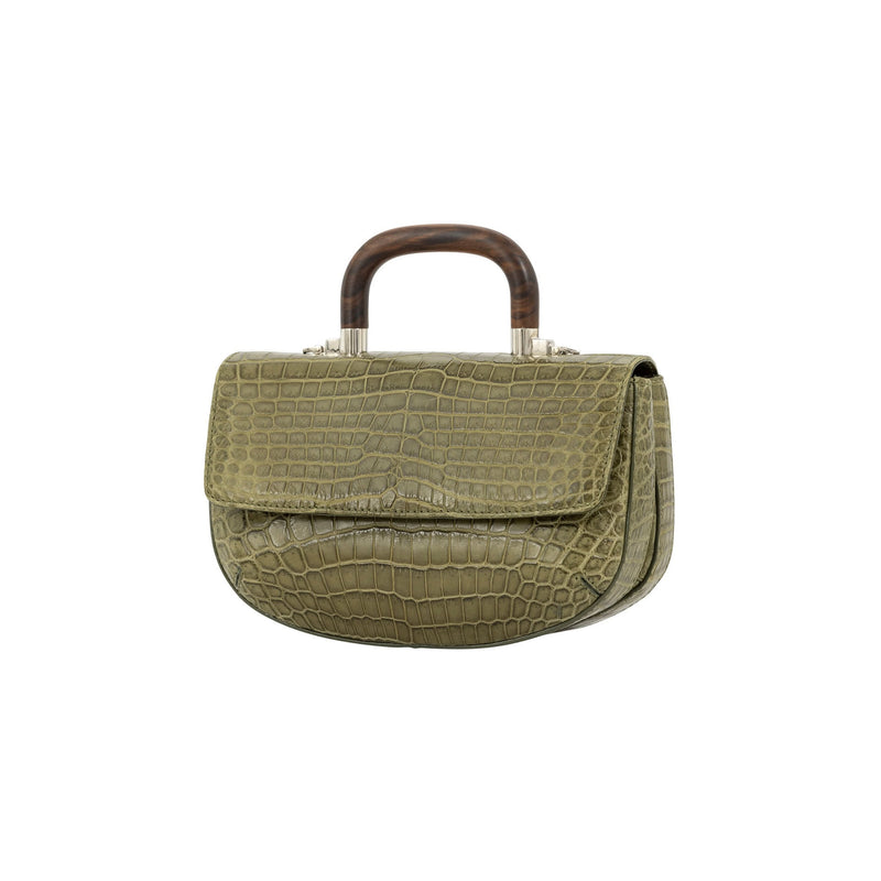 Picco in Forest Green Crocodile