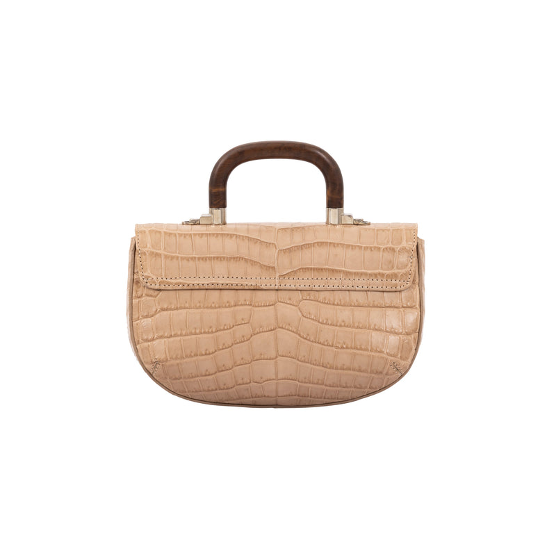 Picco in Nude Crocodile