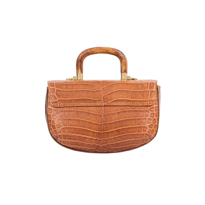 Picco in Cognac Crocodile