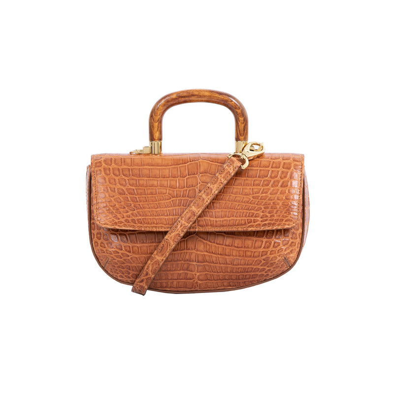 Picco in Cognac Crocodile