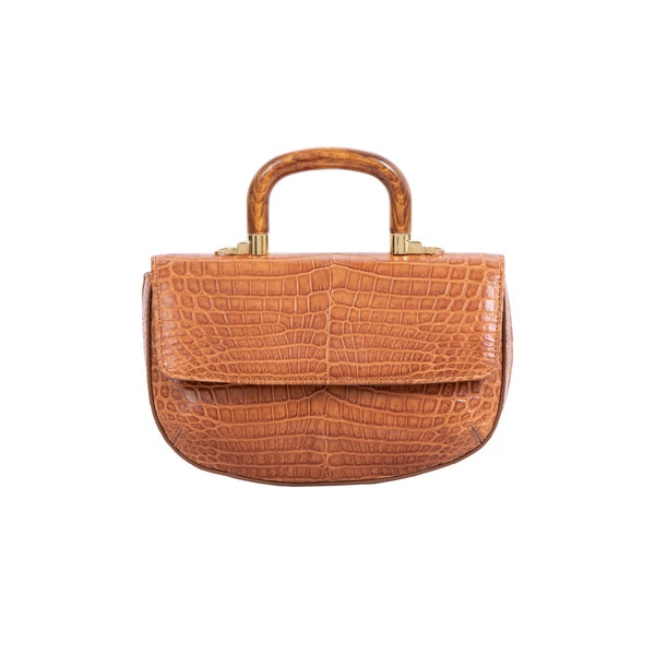 Picco in Cognac Crocodile