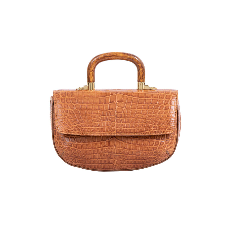 Picco in Cognac Crocodile