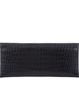 Nile Clutch In Black Crocodile