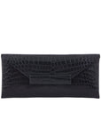Nile Clutch In Black Crocodile