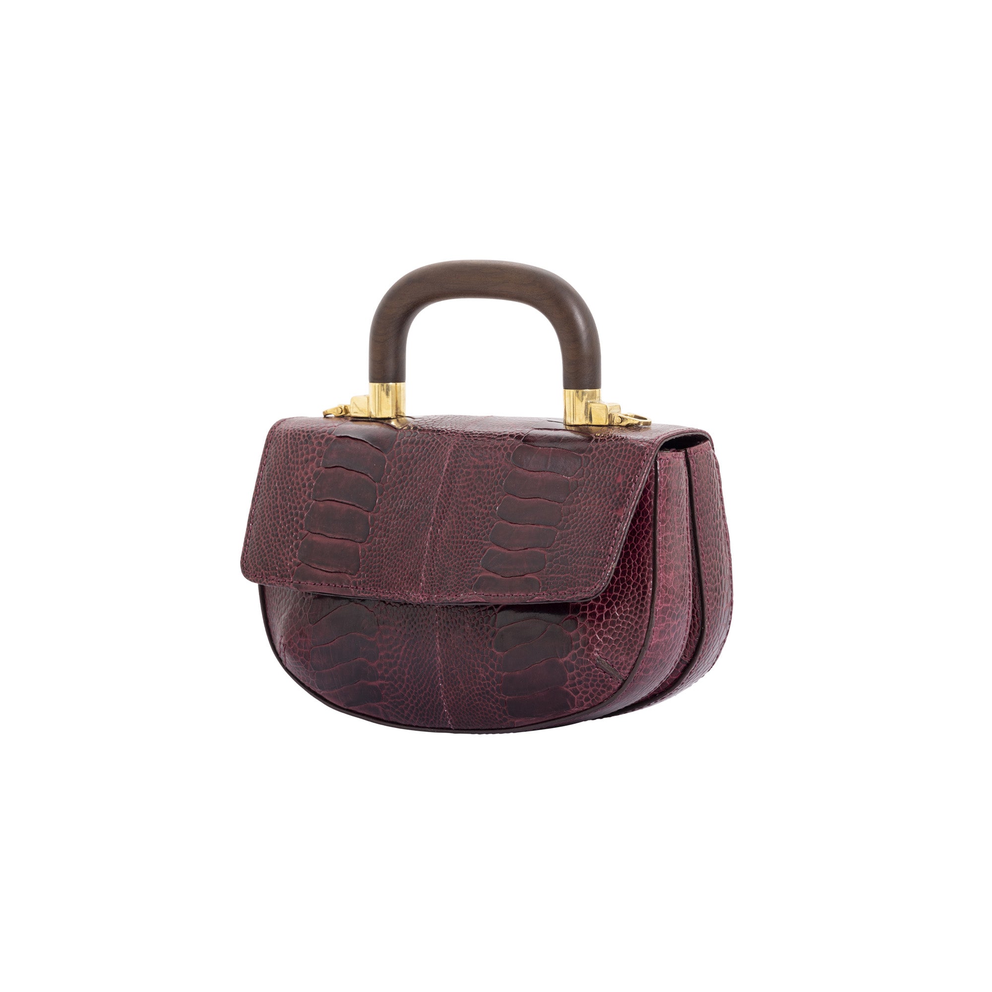 Mini Picco in Godiva Ostrich Leg