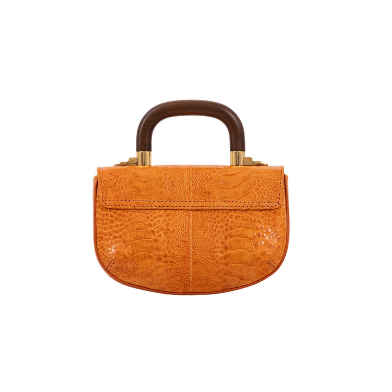 Mini Picco in Mango Ostrich Leg
