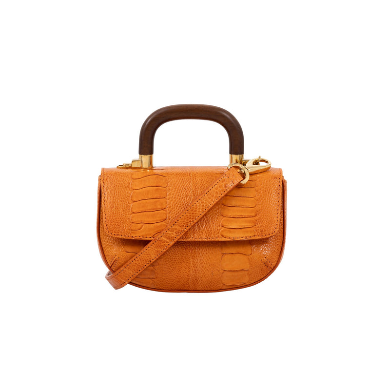 Mini Picco in Mango Ostrich Leg