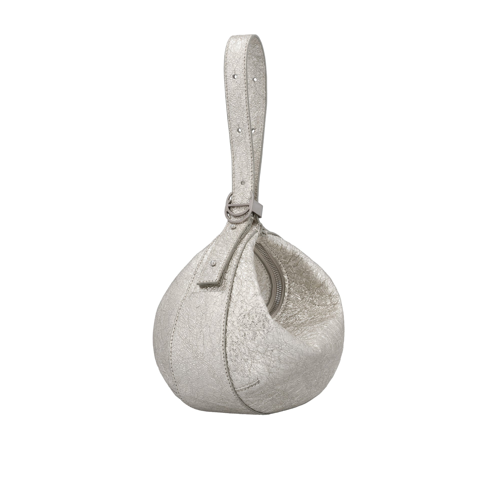 White/Beige handbag on a white background