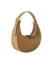 Lolita in Caramel Raffia & Desert Ostrich