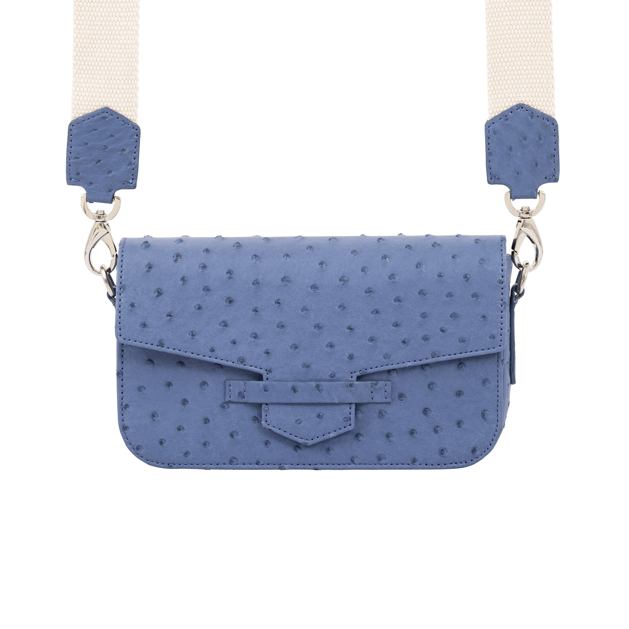 Caia Crossbody in Clemaris Ostrich
