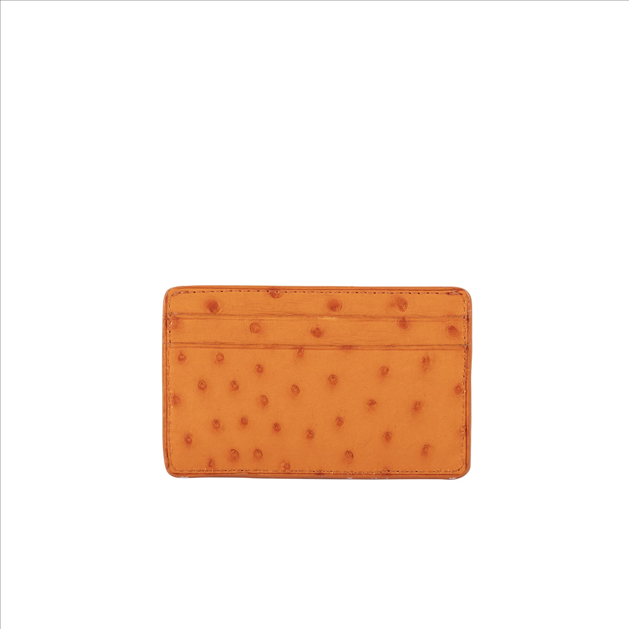 Cognac textured cardholder on a white background