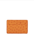 Cognac textured cardholder on a white background