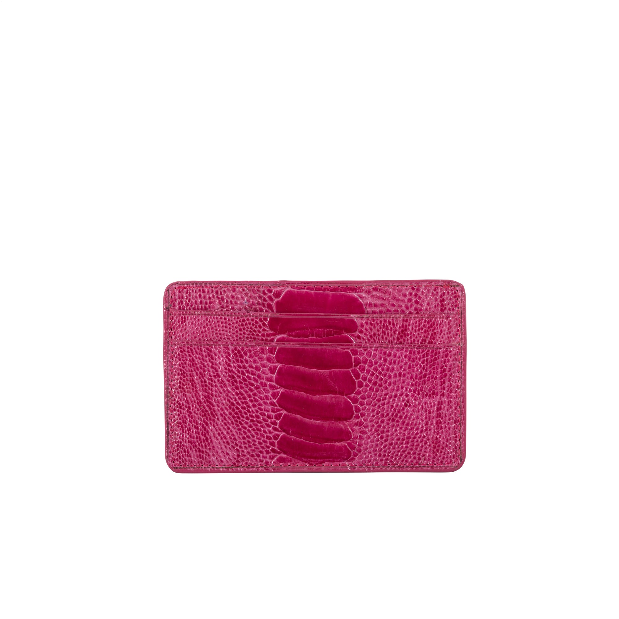 Pink textured cardholder on a white background
